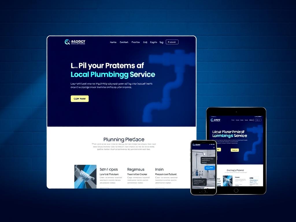 FlowRight Plumbing website preview